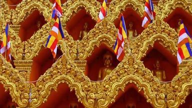 金高棉语佛雕像寺庙